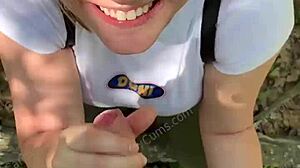 Random Jogger Exclaims, Deepthroat Me on the Trail! POV