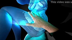 cortana sucks big dick in 3d