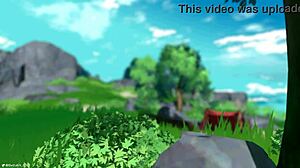 Outride Her with Genshin Impact Amber and Aether in Wild Animation