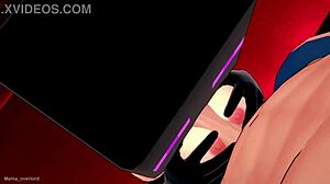 i'm ready to fuck my novia with enderman mask in uncensored 3d cartoon hotel.