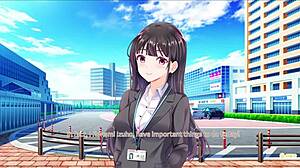 secret kiss feels sweet and tender in this anime hentai game episode