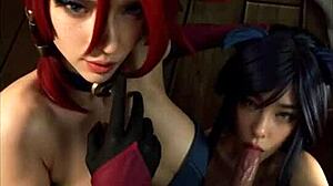 league of legends miss fortune and ahri in uncensored cosplay hentai