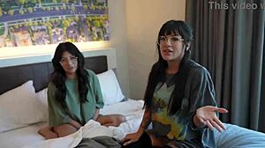 caught my girlfriend cheating with step sister effy cutie and cami strella, covered them in cum