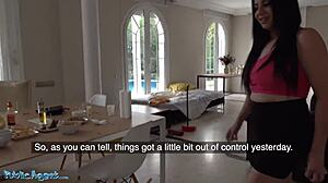 Spanish cleaner Damaris gets dirty and fucked by public agent 😏