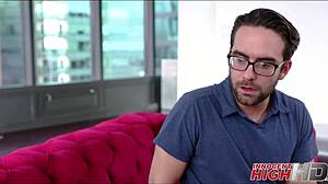 Athena Faris blows the nerd before prom