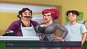 summer time saga unc part 7 features busty characters in an anime-style game adventure