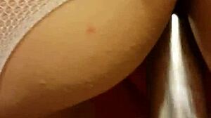 girlfriend and mature woman explore toys and dildo in amateur session