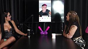 francis simas in sheer red gets punched during bisexual group content