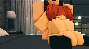 Nerdy ginger slut moans during fucking in bedroom anime hentai