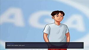 summer time saga unc part 7 features busty characters in an anime-style game adventure