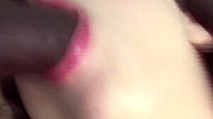 Young Babe Endures Intense Blowjob and Fucking Action