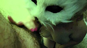 Wife sucks my dick intensely until i cum in her mouth.