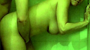 boyfriend eats shaved pussy then fucks hard in shower 😍