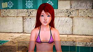 my new family with small tits redhead