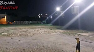 bruna giving in the club parking lot