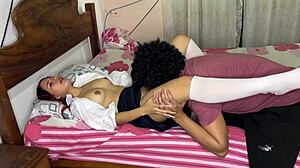 Father-in-law fucks young stepdaughter in homemade taboo scene