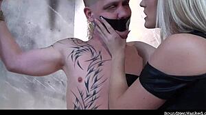 Blanche bradburry interacts dominantly with a boy in a session