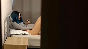 Step-sister finds me in the closet and we fuck in various positions.