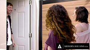 Modern-Day Sins - Casey Calvert and Arabelle Raphael Crave Threesome