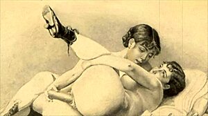 विंटेज इरोटिक स्केचेस में हर स्ट्रोक में भाप भरी वर्जित कामुक इच्छाएं