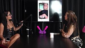 francis simas in sheer red gets punched during bisexual group content