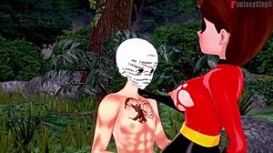 elastigirl on a forest mission in the incredibles full movie with sheer fantasy