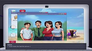 summer time saga unc part 7 features busty characters in an anime-style game adventure