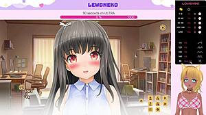 Cute vtuber plays dating game with moaning sounds