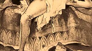 Vintage erotic drawings with sensual retro charm