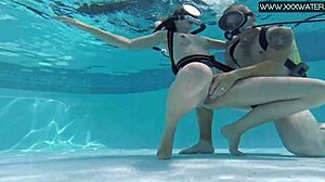 Manga Girl Fingered and Sucked by Huge Cock in Wild Pool Scene. She Takes It All Underwater.