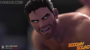 Sodomysquad Twink with Big Cock Dominates Juicy Hunk in Action