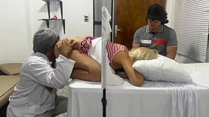 Doctor fucks milf bride better than husband in front of cuckold