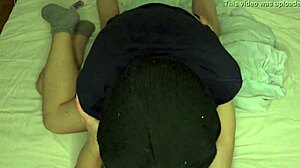 she fucks with strapon for orgasm