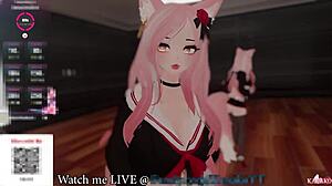 Kanako Catgirl VTuber Moans and Squirts for Chat