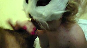 Wife sucks my dick intensely until i cum in her mouth.