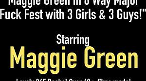 i'm maggie green in a group event with three girls