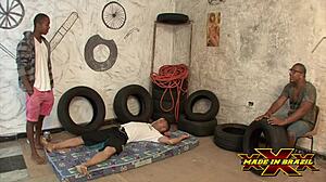 Mechanic Sleeps On Job And Gets Boss's Wife's Ass - Carol Dias - Fabio Lavatti - Nego Catra - Directed By Andre Garcia - Full Scene On Red