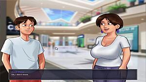 summer time saga unc part 7 features busty characters in an anime-style game adventure