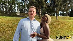 Hunt4k Girlfriend Watches Interracial Action