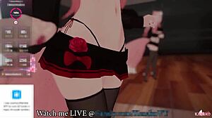 Kanako Catgirl VTuber Moans and Squirts for Chat