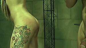 Gorgeous beauty endures huge bound orgasms