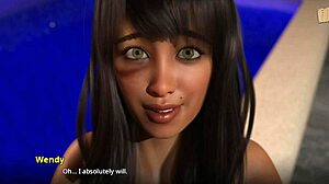 Wvm 144 relaxes by the pool with cedey in a casual setting