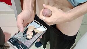 Franc says, 'Watch me jerk off to Vayolet getting a blowjob and creampie.'