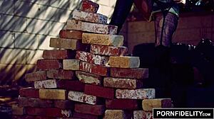 pornfidelity redhead penny pax stays warm with titty fuck and cumshot