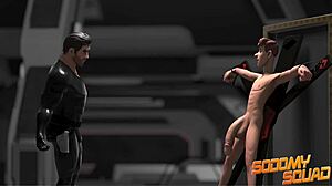 Sodomysquad Twink with Big Cock Dominates Juicy Hunk in Action