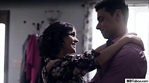 Cheating husband caught, then sexy milf wife Chle Temple and Krissy Lynn join for blowjob, missionary, and cowgirl