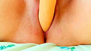 little cutie intensely fucks her tight pussy with a big rubber cock till orgasm