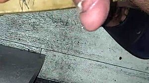 Setting the mood for intense solo masturbation with handjob and cum