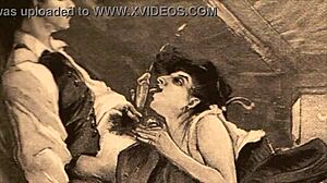 Vintage erotic drawings with sensual retro charm