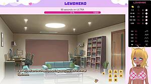 Cute vtuber plays dating game with moaning sounds
